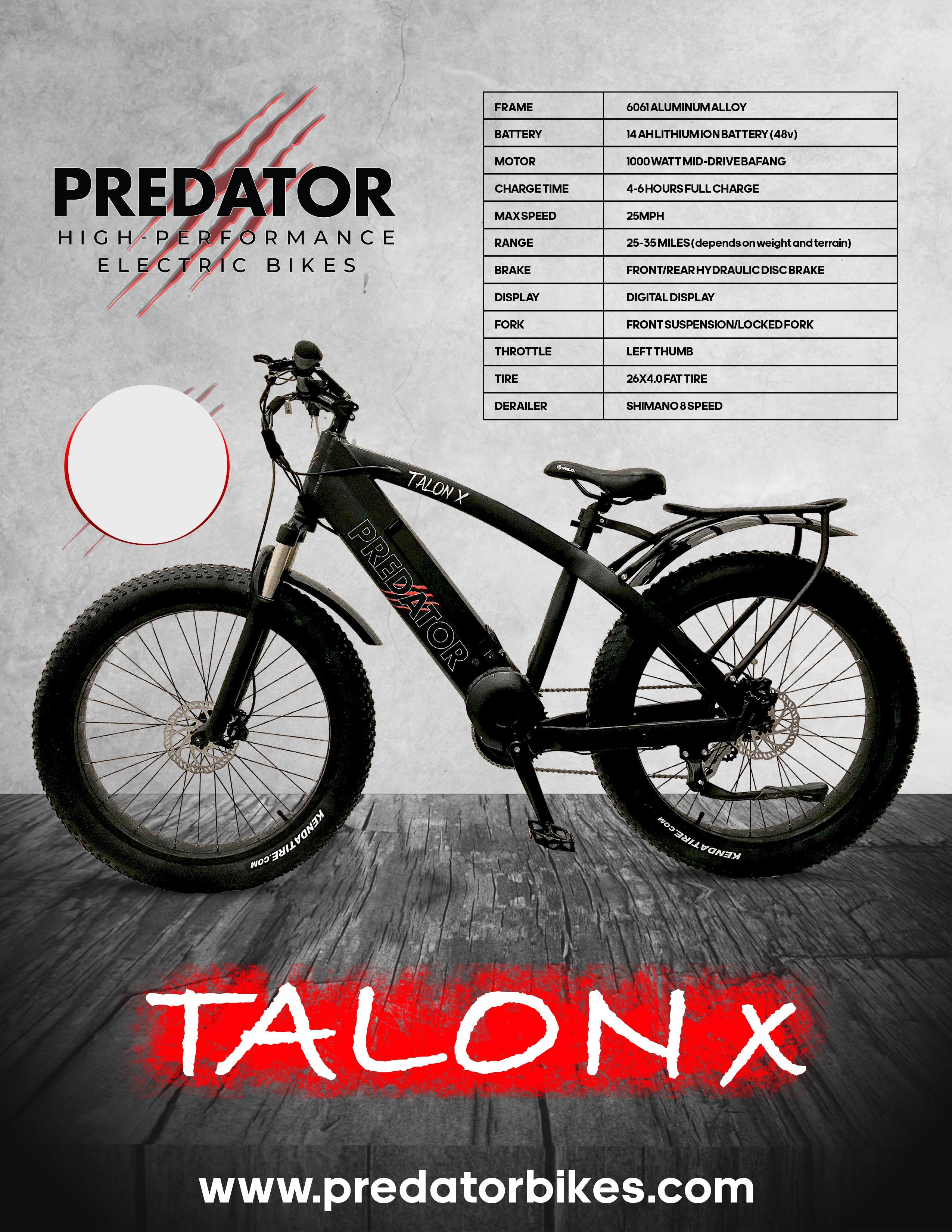 Predator E Bike Waffle